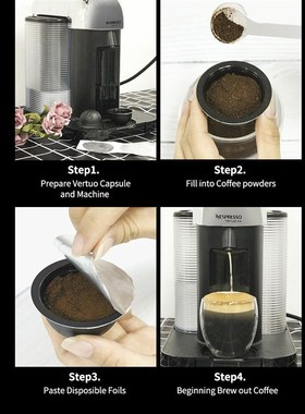 ICafilasBIG  Espresso Capsulas Recargables Nespresso Vertuol