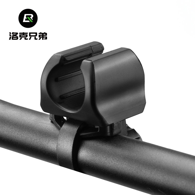 热销洛克兄弟自行车灯架手电筒支架山地公路车可旋转快拆骑行灯座