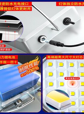 太阳能户外灯家用庭院灯一拖二超亮吊灯阳台照明LVED挂灯露营灯