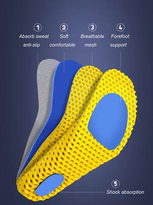 极速Orthopedic Memory Foam Sport Support Insert Feet Care In