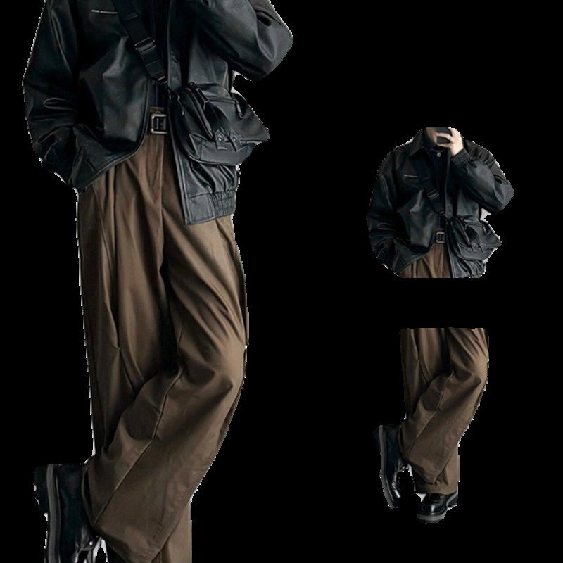 春秋季外套男套装日系宽松夹克男装高级感穿搭一套搭配帅气衣服男,男装,时尚套装,淘宝优惠券,粉丝福利购,淘宝优惠卷