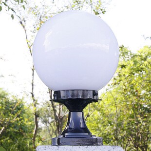 户外  圆球 球型 亚克力球灯罩 柱头球泡灯 路灯罩 压铸铝 户外灯