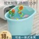 儿童洗澡桶大号宝宝泡澡桶小孩可坐浴桶婴儿家用加厚浴盆游泳现货