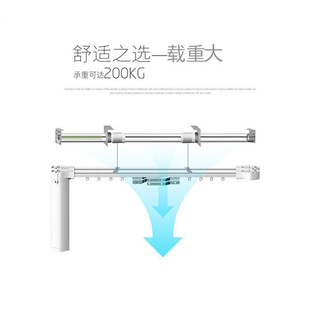 电动窗帘遥控自动m上下升降开合帘智能轨道杆别墅复式 楼广告会标