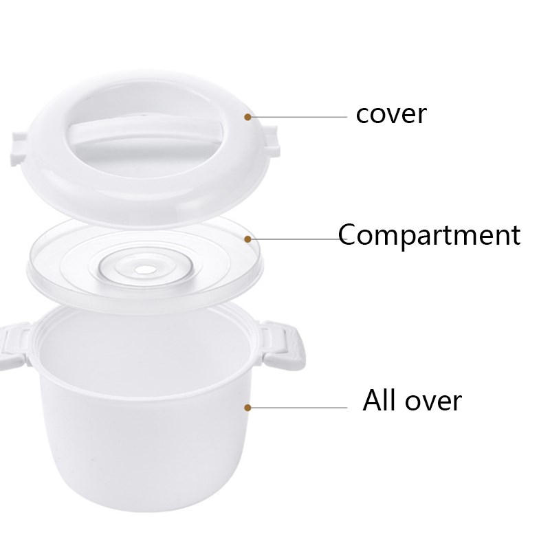 Portable Microwave Oven Rice Cooker Multifunctional Steamer