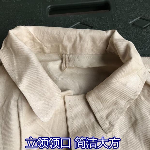 潜艇夏季防酸碱工作服套装 白色  结实耐穿 久洗不变形