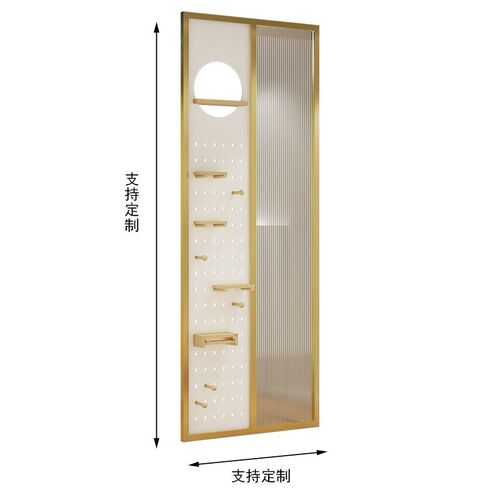 rpJ日式洞洞i板屏风长虹玻璃隔断简约现代客厅玄关进门卫生间遮挡