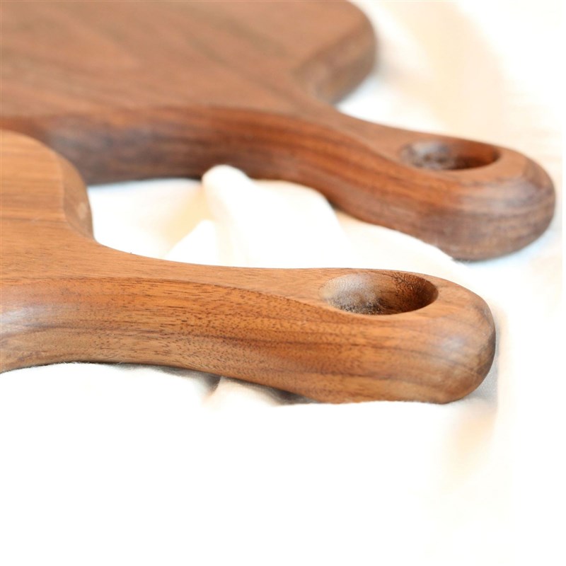 Japanese-style black walnut shaped breadboard, solid wood ch