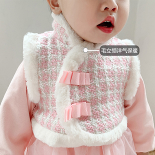 宝宝一周岁小礼服套装冬季女宝生日宴冬装公主裙女孩公主冬天衣服