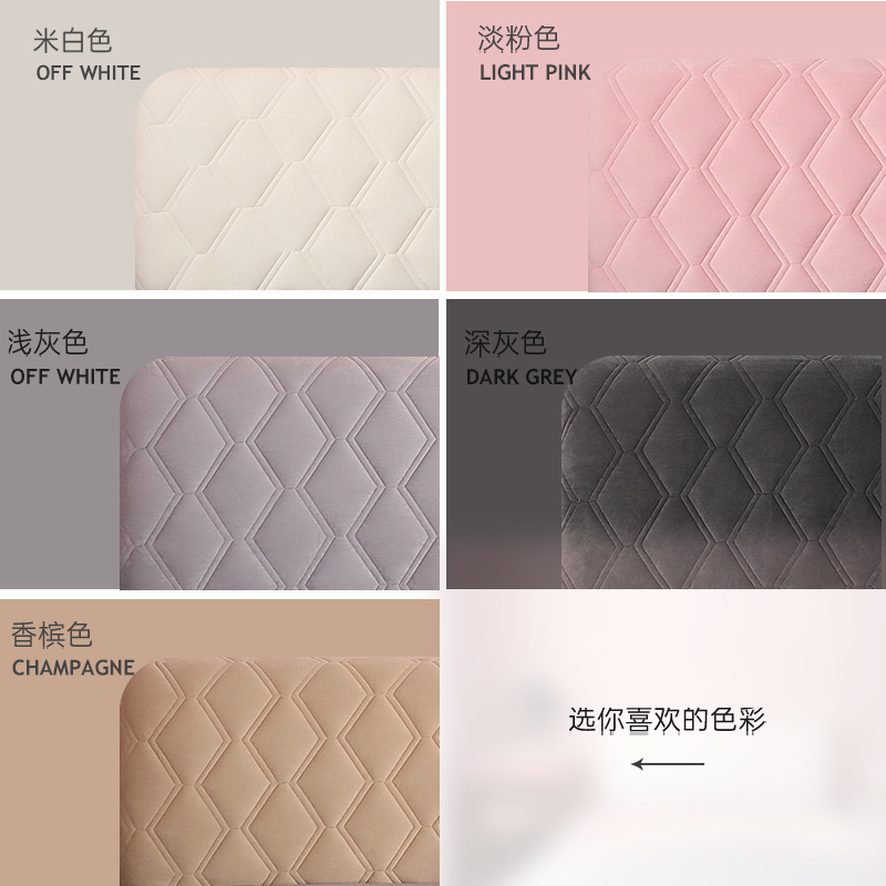 极速Quilted bed cover arc j wooden bed backrest soft pillow