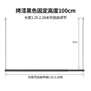 晒被子神器阳台伸缩晾衣杆折叠晾衣架室内隐形床单挂钩家用防盗窗