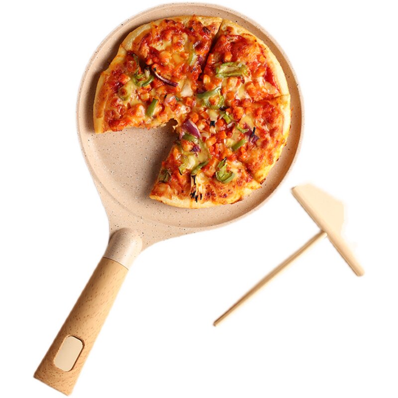 麦饭石班戟锅平底锅不粘煎锅千层蛋糕圆煎板煎饼果子饼铛千层饼