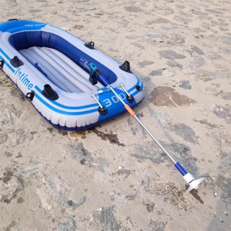 推进器船外机锂电池手持螺旋桨充气船橡皮艇塑料船用挂机电动划桨