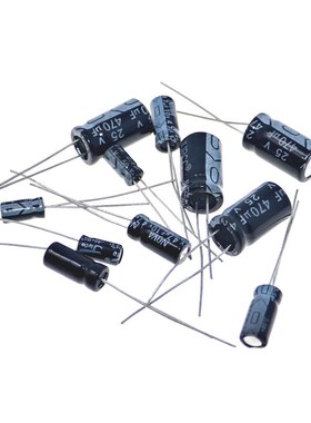 常用铝电解电容包1v16v25v50v400v直插0.1uF~1000u0F全系列元器件