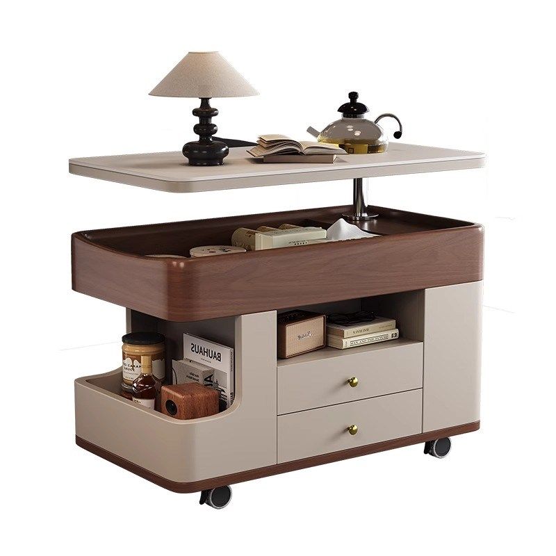 2024新款可移动茶几简约小户型现代折叠客厅沙发升降家用推车边几,住宅家具,移动边几/推车,淘宝优惠券,粉丝福利购,淘宝优惠卷