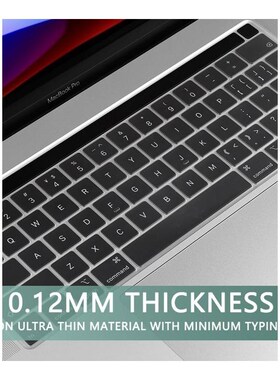 E/K/ S  TP Clear Keyboard Cover  Macbook Newest Pro 13 2020