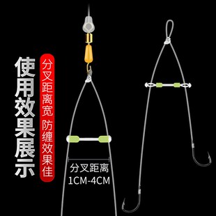 速发Sub fixed gel silica double splitter distance hook line