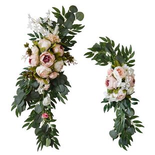 Peony Guest Welcome Flower Rose Artificial Wedding 极速2Pcs