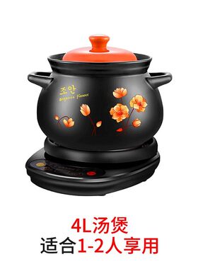 爆品炖锅陶瓷电炖锅炖汤养生锅全自动家用电砂锅插T电小型两件式