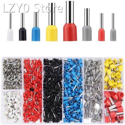 1200PCS Terminals Wire Ferrules Kit AWG22-7 HSC8 6-4 0.25-1