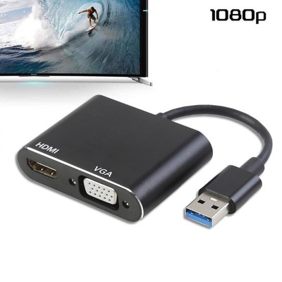 Hub-Converter Adapter Os-Projector HDMI Installation Usb-3.0
