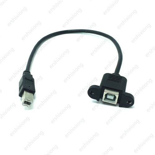 1PCS Right Angle USB Type B male to USB B female Printer Pa