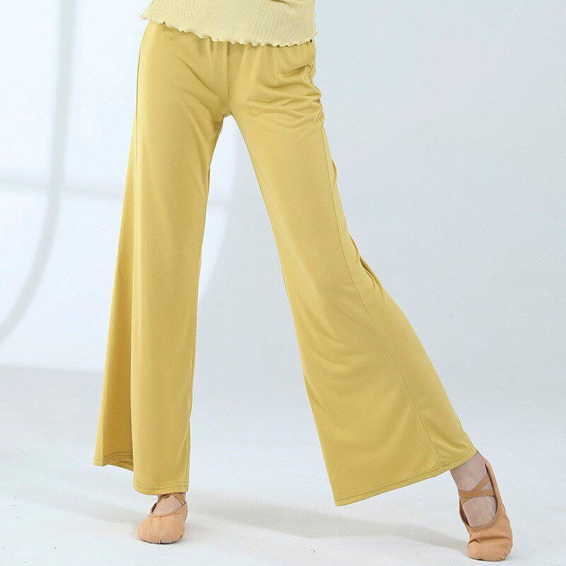 中国现代舞服装古典舞宽松阔腿直筒口袋万年裤子夏季练功裤薄款女