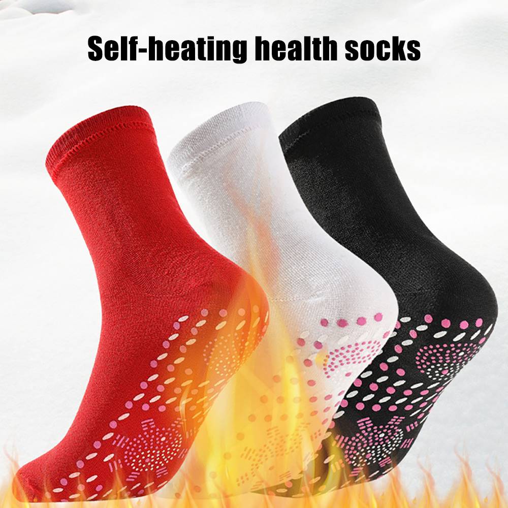 极速Self-heating Socks Men Women Foot Massage Magnetic Thera