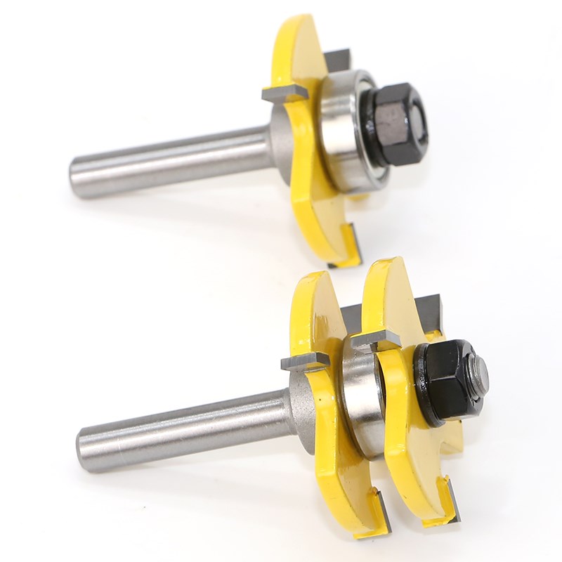 2 pc6.35mm 8Shank high quality Tongue & Groove Joint Assembl