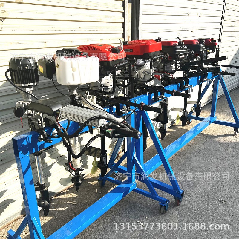 船尾水下螺旋桨 小型船用推进器 四冲程6马力船挂机