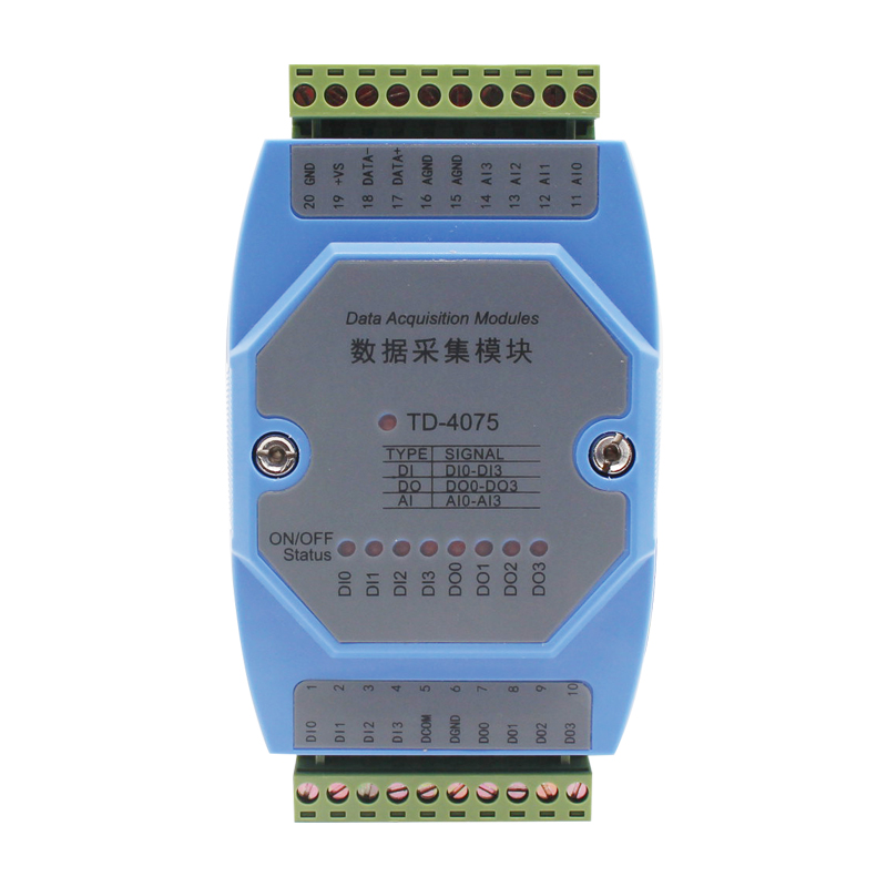 模拟量AI输入开关量输入DI输出DO组合式扩展模块RS485 Modbus RTU