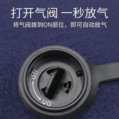 现货挂颈枕头旅行充气u型枕可携式B护颈u枕按压充气u型枕子u形枕