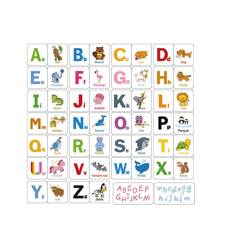 极速Baby kids Cognitive Cards Montessori Materials Animal Fr