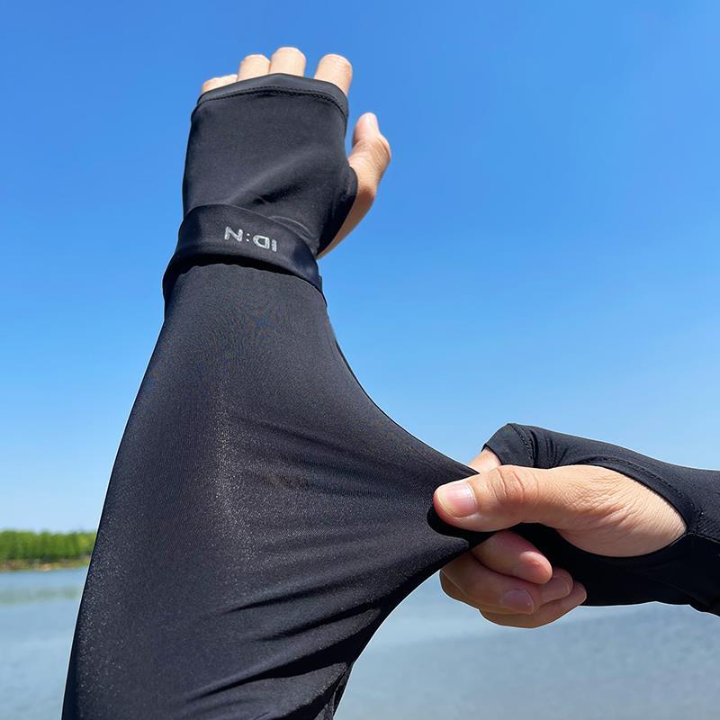 推荐2Pairs Unisex Arm Sleeves Cover UV Sun Protection Men Sl