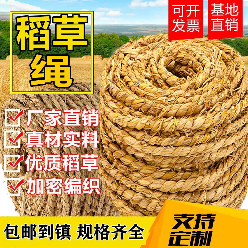 草编绳子草绳稻草绳园林花木v移栽包扎捆绑树木草绳子仿寒保暖加