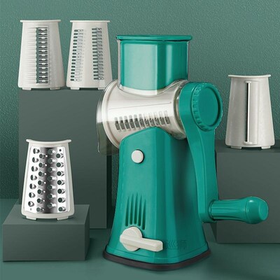 Multifunction Veggie Chopper Kitchen Tools Manual Drum Grate