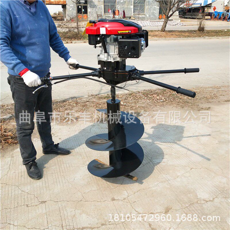 多功能地钻挖坑机 植树钻地机 树林大功率汽油挖坑机价格