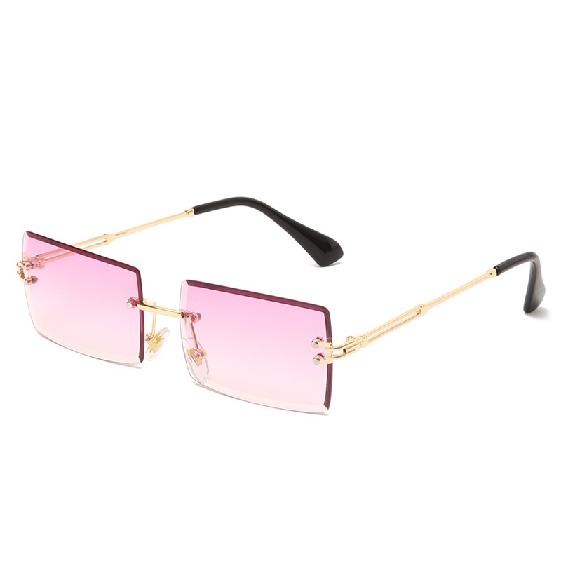 shlon Square Riaiess Sunglasses New Women SmmlVl Sun glas