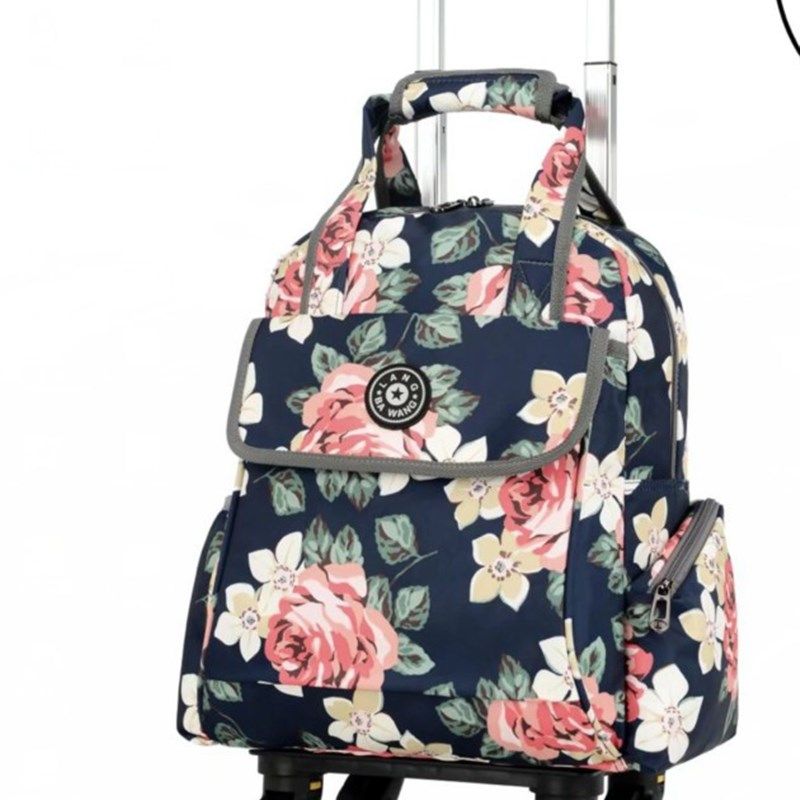 15寸万向轮拉杆包小号轻便短途旅行箱登机手提防水印花帆布行李袋,箱包皮具/热销女包/男包,旅行箱,淘宝优惠券,粉丝福利购,淘宝优惠卷