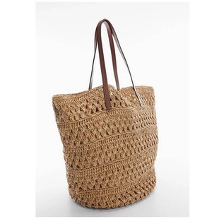 法式大容量单肩草编包新款休闲镂空草包编织包度假沙滩包百搭女包