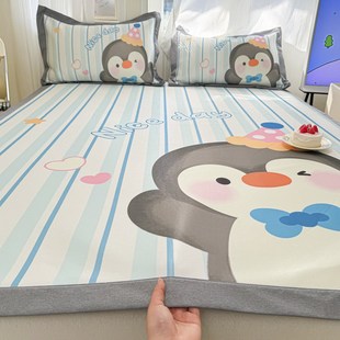 儿童冰丝凉席A类2025新款夏季软凉席冰丝席子学生宿舍单人可机洗