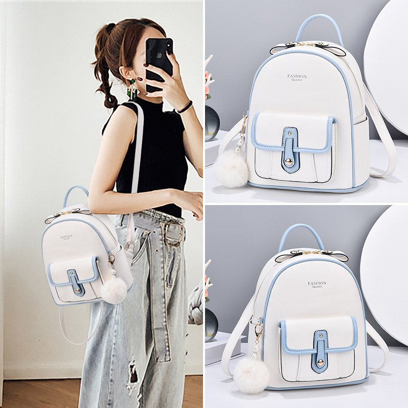 洋气双肩包女百搭高级感2023新款潮时尚大容量小书包女式旅行背包