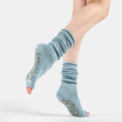 五指瑜伽袜子夏季薄款堆堆袜室内健身防滑袜地板袜成人普拉提袜子