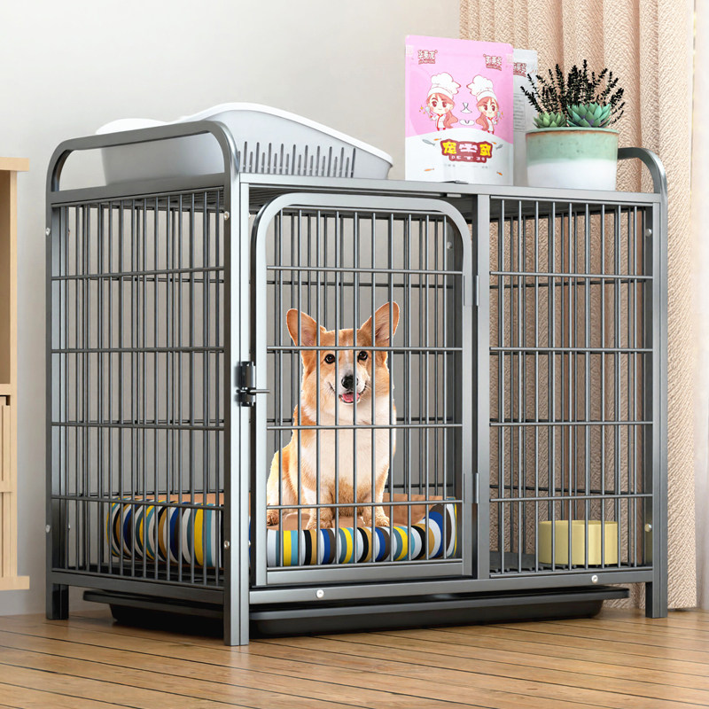 新品狗笼子中型犬小型犬室内家用带厕所宠K物泰迪柯基比熊柴犬狗