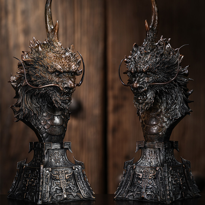 末那出品丨《封神三部曲》正版授c权饕餮墨麒麟收藏级艺术铜像雕