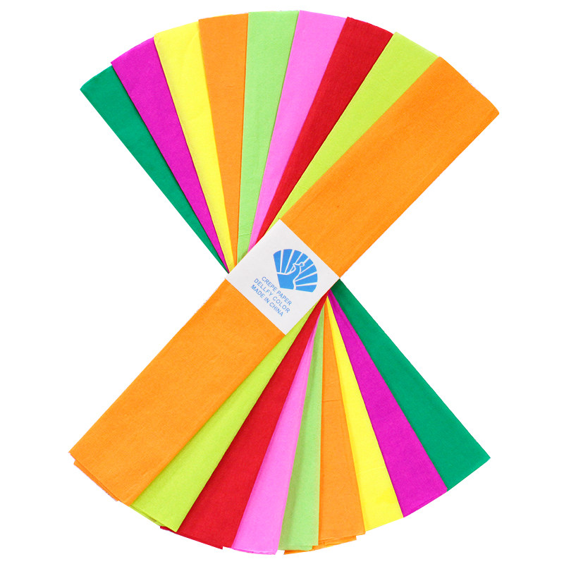 速发colorful crepe paper handmade material wrapping crafts p