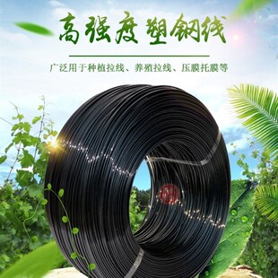 用的压线支撑线钢塑葡萄架花棚支B架棚架搭架丝果园塑钢线种植塑