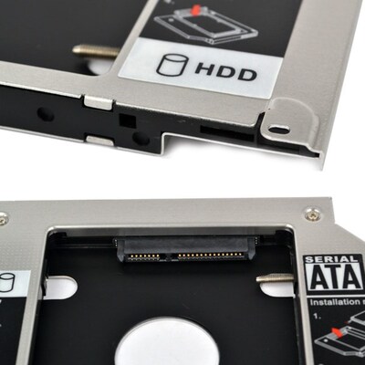 Kebidu HDD Caddy 9.5mm Second SATA 2.5'' Hard Disk Drive SS