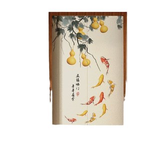 高级感防窥通风门帘半帘卧室房间家用厨房帘子隔断帘卫生间遮挡帘