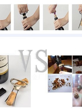 Portable Wine Bottle Opener Stainless Steel  Cork Corkscrew
